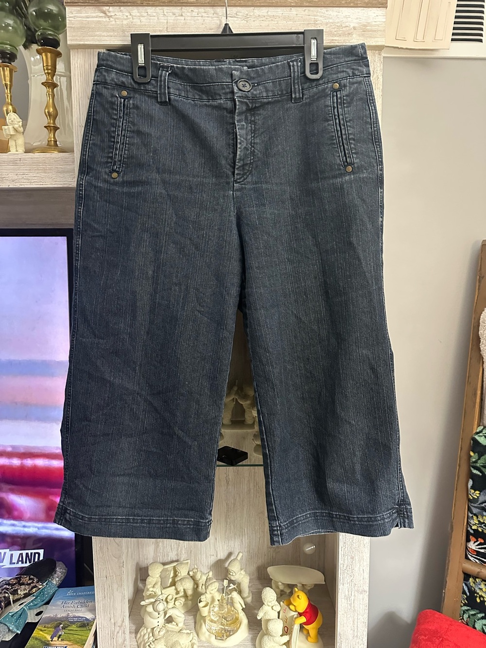 Christopher & Banks Dark Blue Cropped Jeans